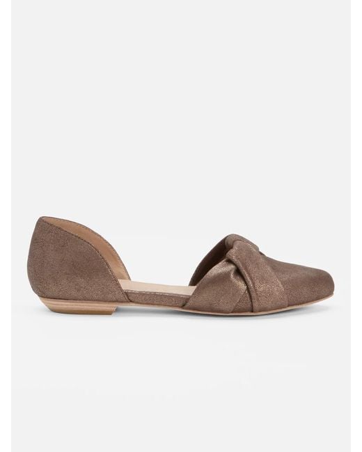 Eileen Fisher Brown Fuller Suede D'orsay Flat