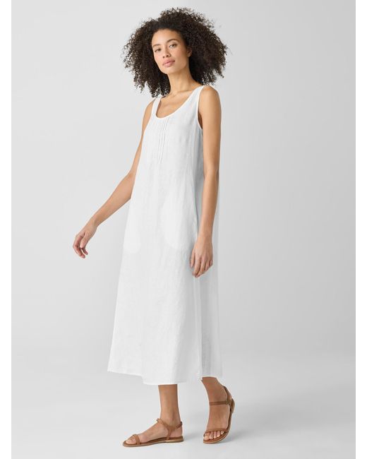 chinese dress ladies Eileen Fisher Linen Maxi Dress – Community Thrift and Vintage