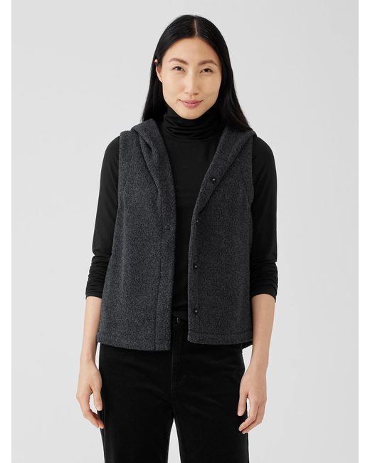 Eileen fisher felted clearance wool boucle jacket