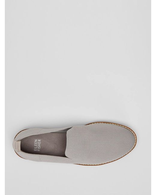 Eileen Fisher White Embrace Recycled Stretch Knit Loafer