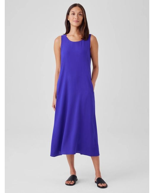 Eileen fisher square neck shift dress cheap