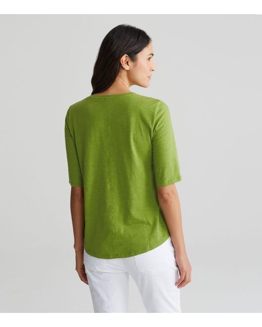 eileen fisher elbow sleeve tee