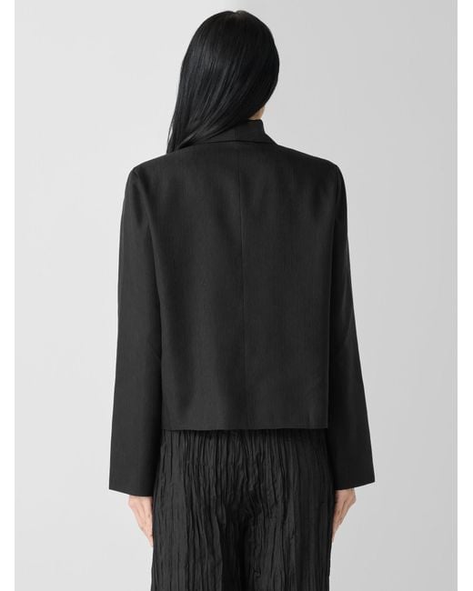 eileen fisher shawl collar