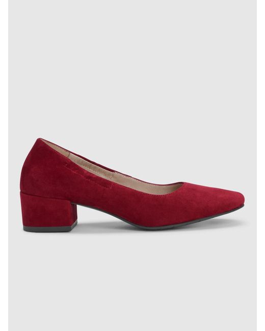 Eileen Fisher Red Winn Suede Pump