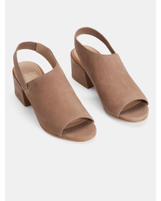 Eileen Fisher Multicolor Leigh Tumbled Nubuck Slingback Sandal