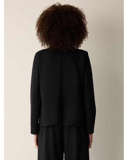 Eileen Fisher Black Washable Flex Ponte Blazer