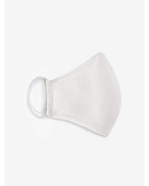 Eileen Fisher White Double Layer Fine Jersey Mask