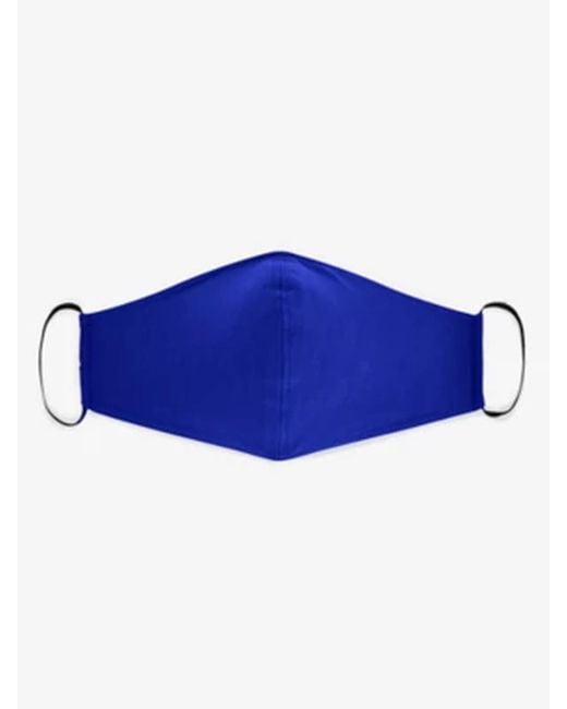 Eileen Fisher Blue Double Layer Fine Jersey Mask