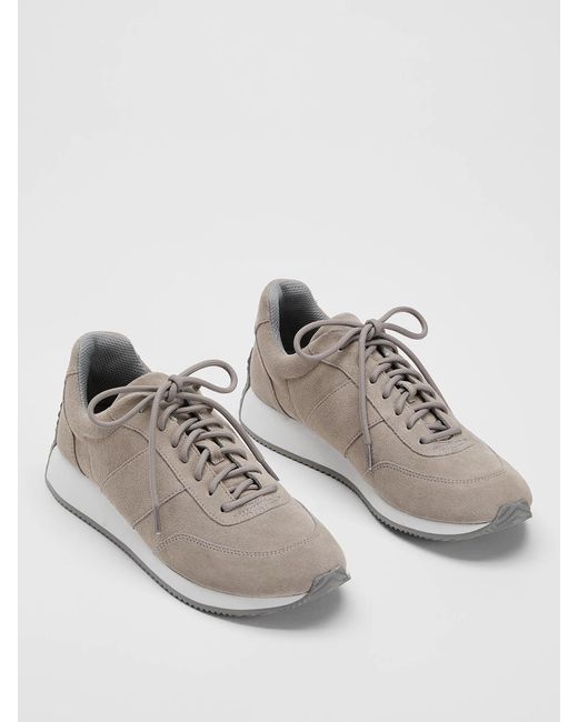 Eileen Fisher Gray Haste Suede Sneaker