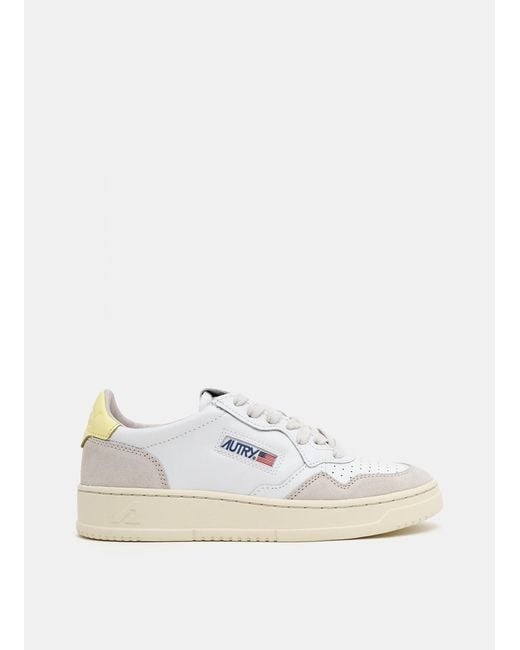 Autry Medalist Low Sneakers In Leather in White - Lyst