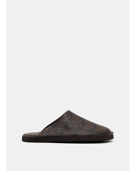Needles Cotton X Suicoke Papillon Slippers in Brown for Men | Lyst UK