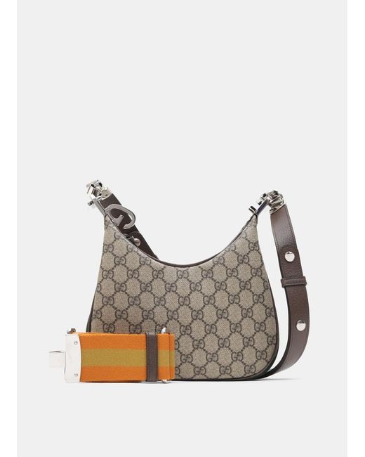 Gucci Attache small shoulder bag in Black GG Canvas