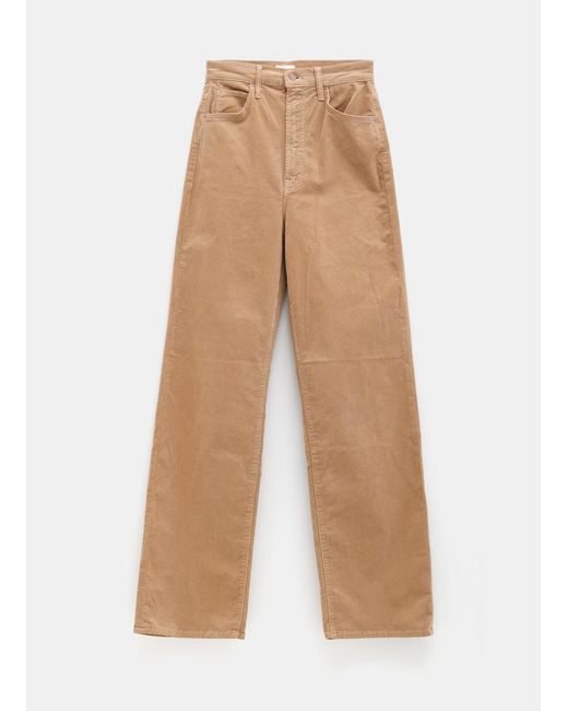 Mother High Waisted Tunnel Vision Sneak Pants in Natural Lyst