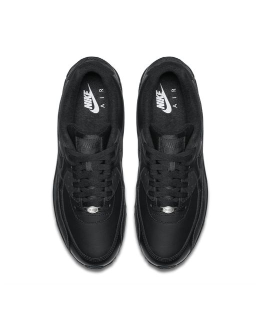 air max 90 leather trainer black air max 90 leather trainer black