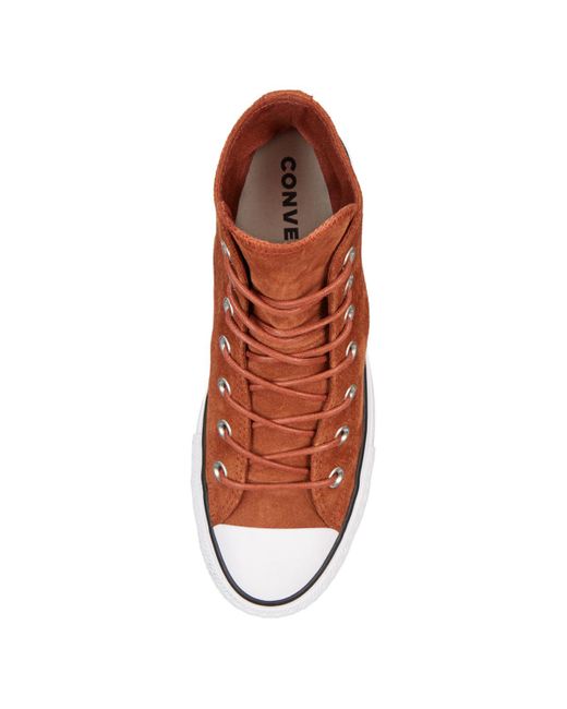 platform converse brown bottom