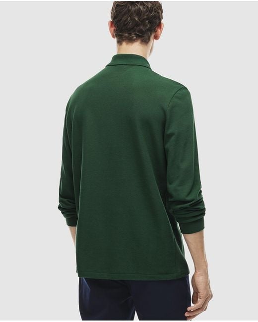 lacoste men's long sleeve polo shirt