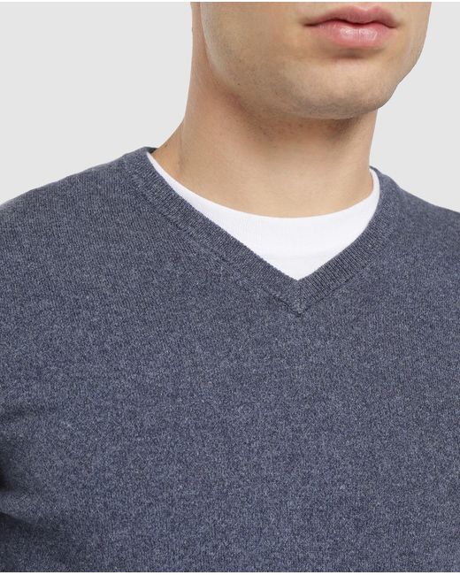 navy blue v neck sweatshirt