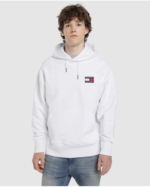 tommy hilfiger badge hoodie