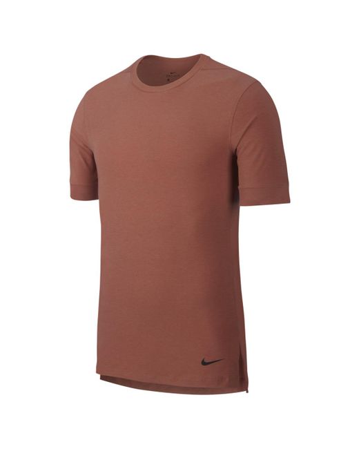 brown dri fit shirt