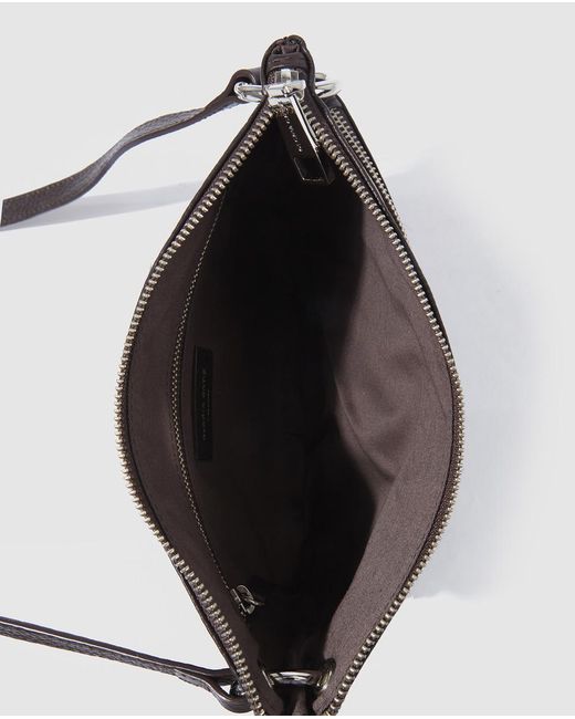 Light and dark gray crossbody handbag. main image 0
