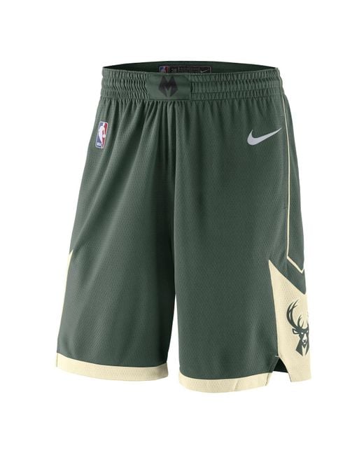 Nike Milwaukee Bucks Icon Edition Swingman Nba Shorts in ...