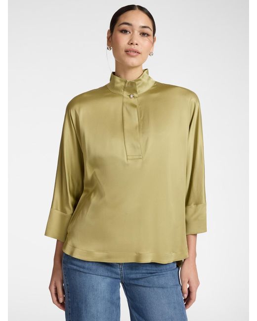 Camicia in raso di Elena Miro in Yellow