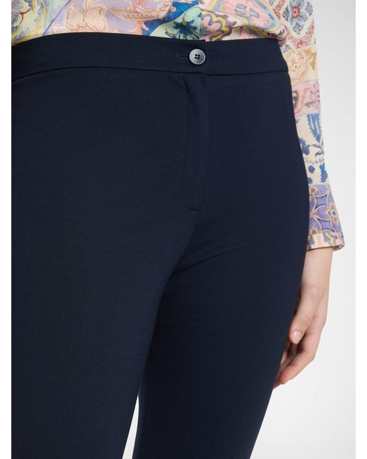 Pantaloni in punto Milano di Elena Miro in Blue