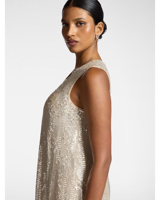 Abito in tulle con paillettes di Elena Miro in White