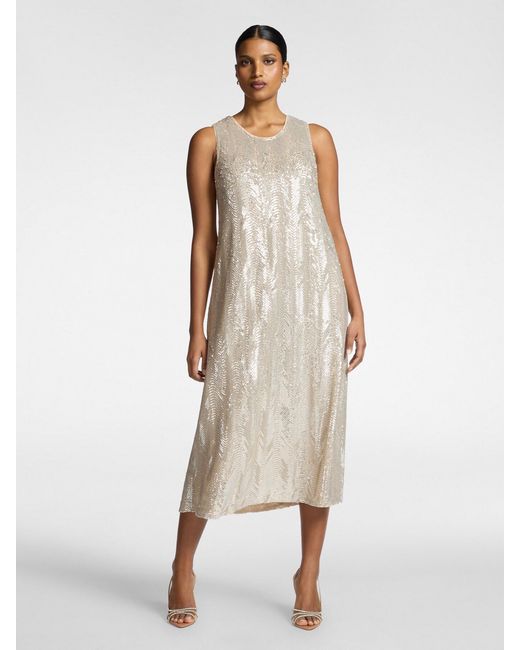 Abito in tulle con paillettes di Elena Miro in White