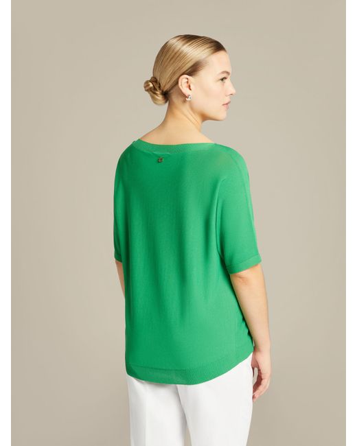 T-shirt in tricot di Elena Miro in Green