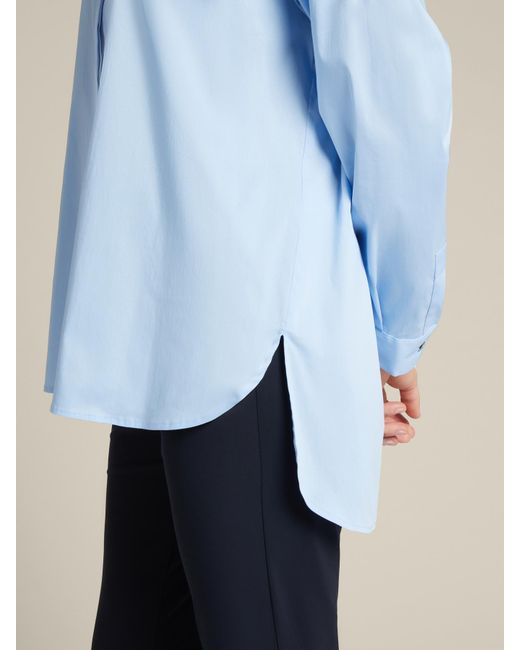 Camicia con bottoni dietro di Elena Miro in Blue