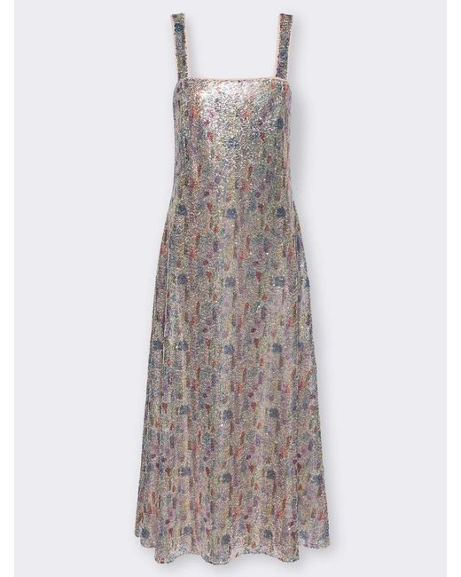 Abito in tulle con paillettes di Elena Miro in Gray