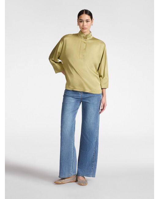 Camicia in raso di Elena Miro in Yellow