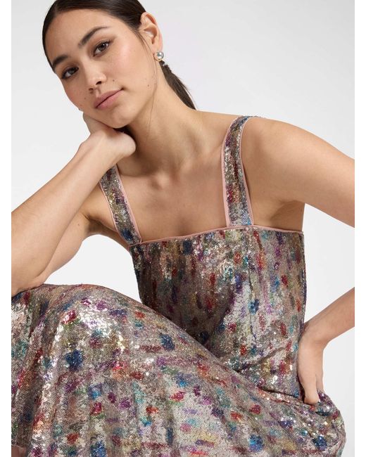 Abito in tulle con paillettes di Elena Miro in Gray