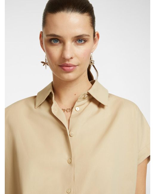 Camicia estiva in cotone di Elena Miro in Natural