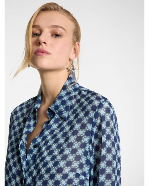 Camicia Monogram di Elena Miro in Blue