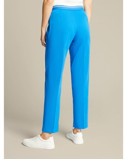 Pantaloni slim in cotone sostenibile di Elena Miro in Blue
