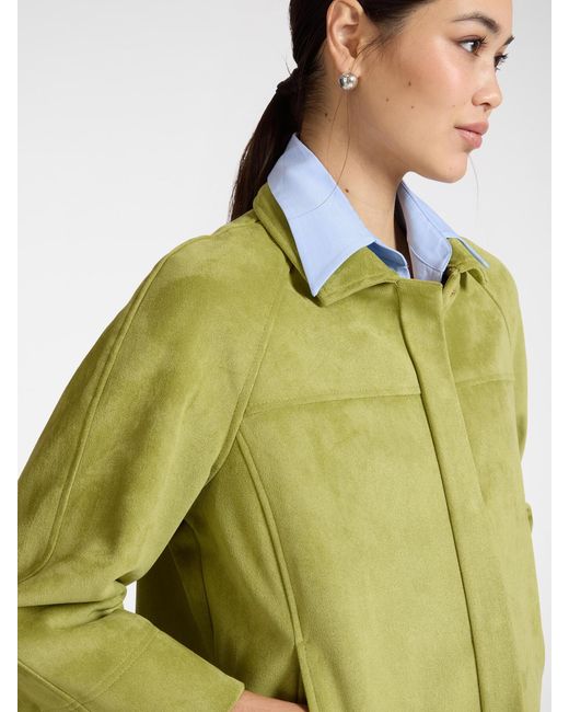 Giacca boxy in tessuto morbido di Elena Miro in Green