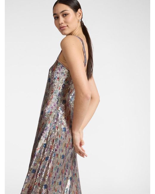 Abito in tulle con paillettes di Elena Miro in Gray