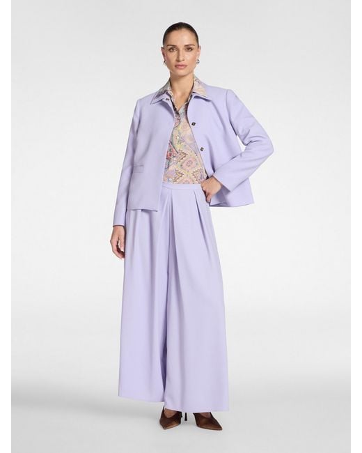 Giacca in tessuto crêpe di Elena Miro in Purple