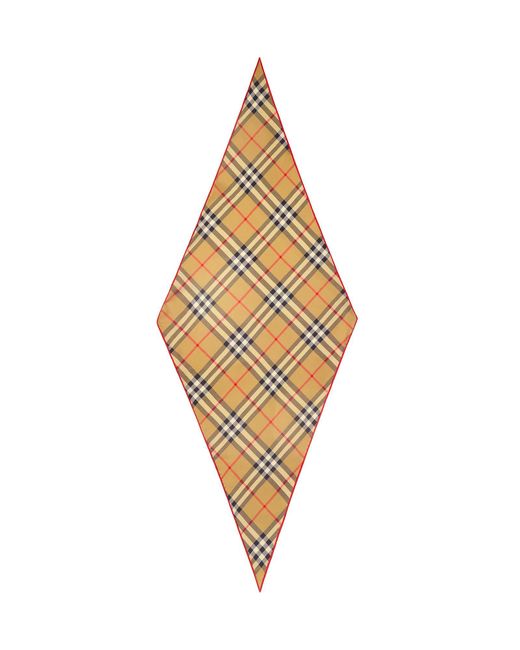 Burberry Metallic "Check" Scarf