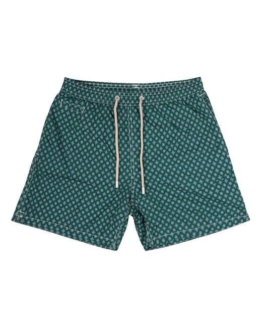 Mc2 Saint Barth Green 100% Polyester Swimwear for men