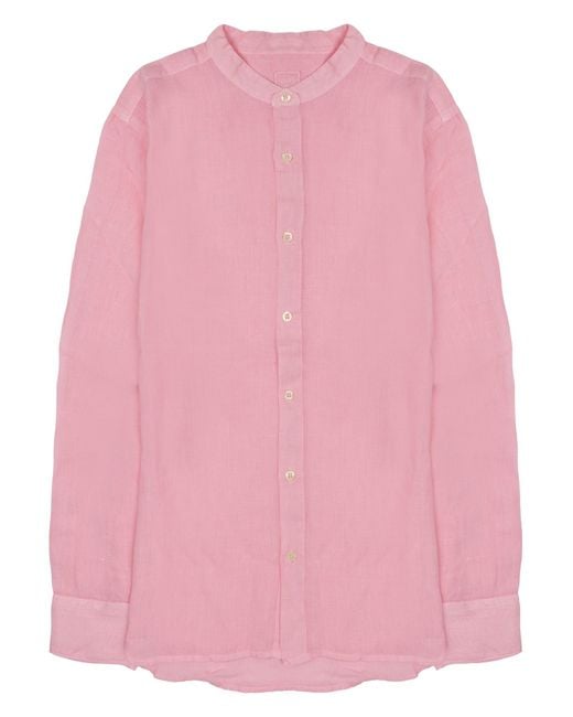 120% Lino Pink Camicia for men