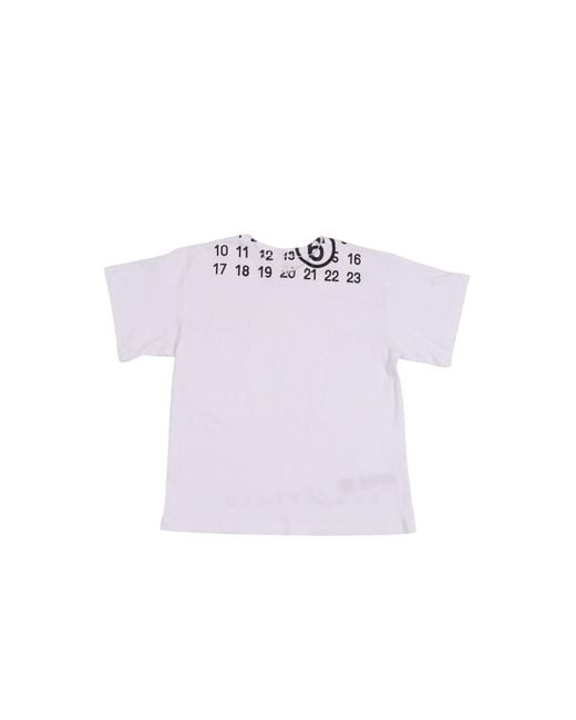 MM6 by Maison Margiela Purple T-Shirt With Logo