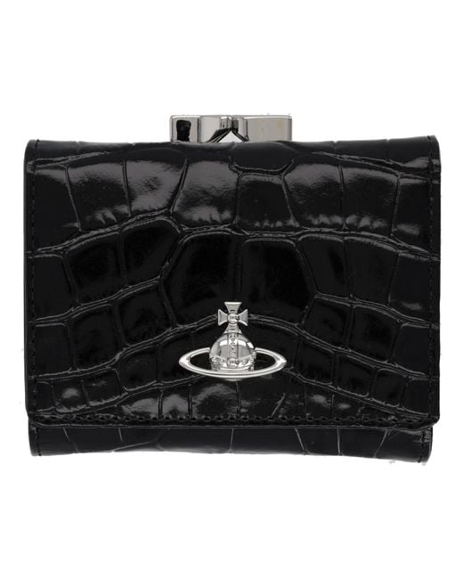Vivienne Westwood Black Portafoglio "Small Frame"
