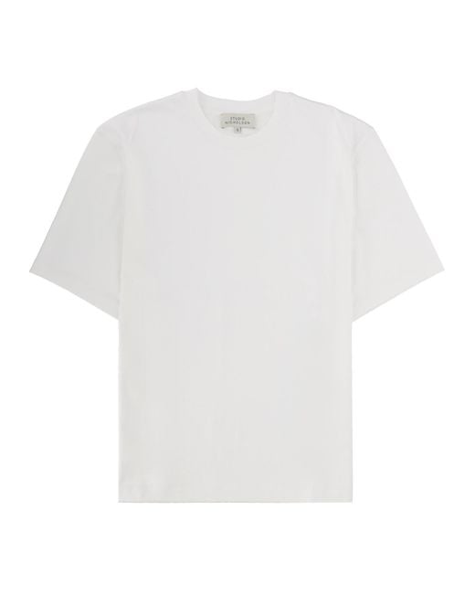 Studio Nicholson White T-Shirt "Lay" for men