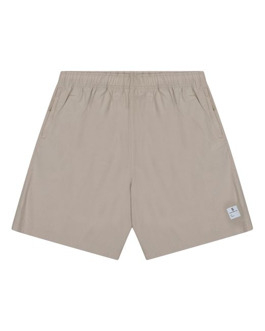 Department 5 Gray Shorts With Logo Patch for men