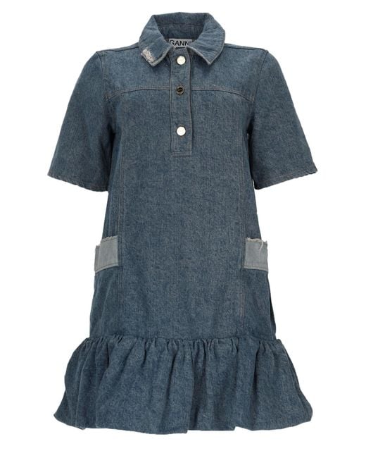 Ganni Blue Abito