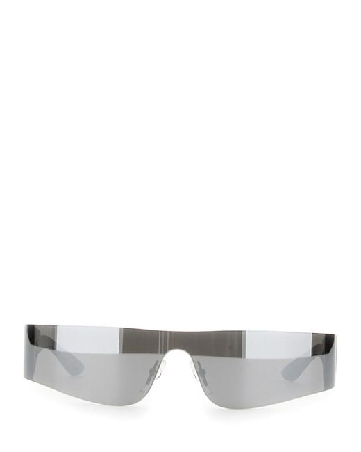Balenciaga Gray Mono Rectangle Sunglasses