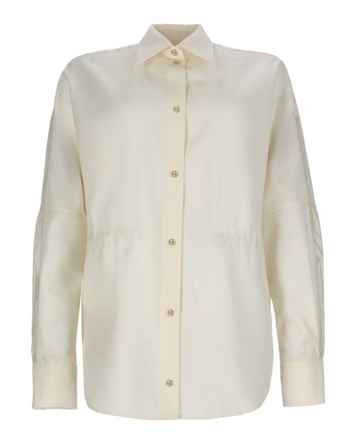 Moncler White Camicia